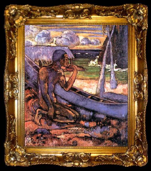 framed  Paul Gauguin Poor Fisherman, ta009-2